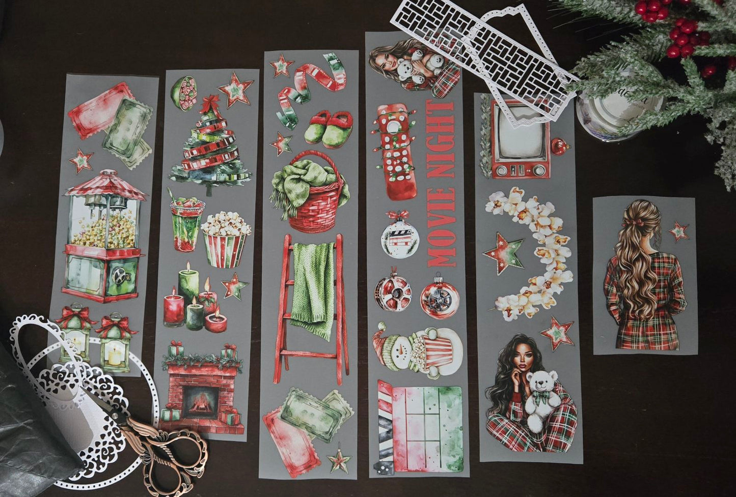 Christmas Movie Night Themed PET Tape - 150cm by 7cm - CHRISTMAS LAUNCH