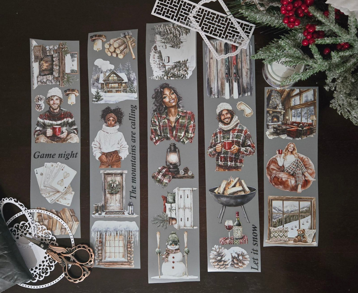 Winter Cabin PET TAPE - 150cm by 7cm - CHRISTMAS LAUNCH