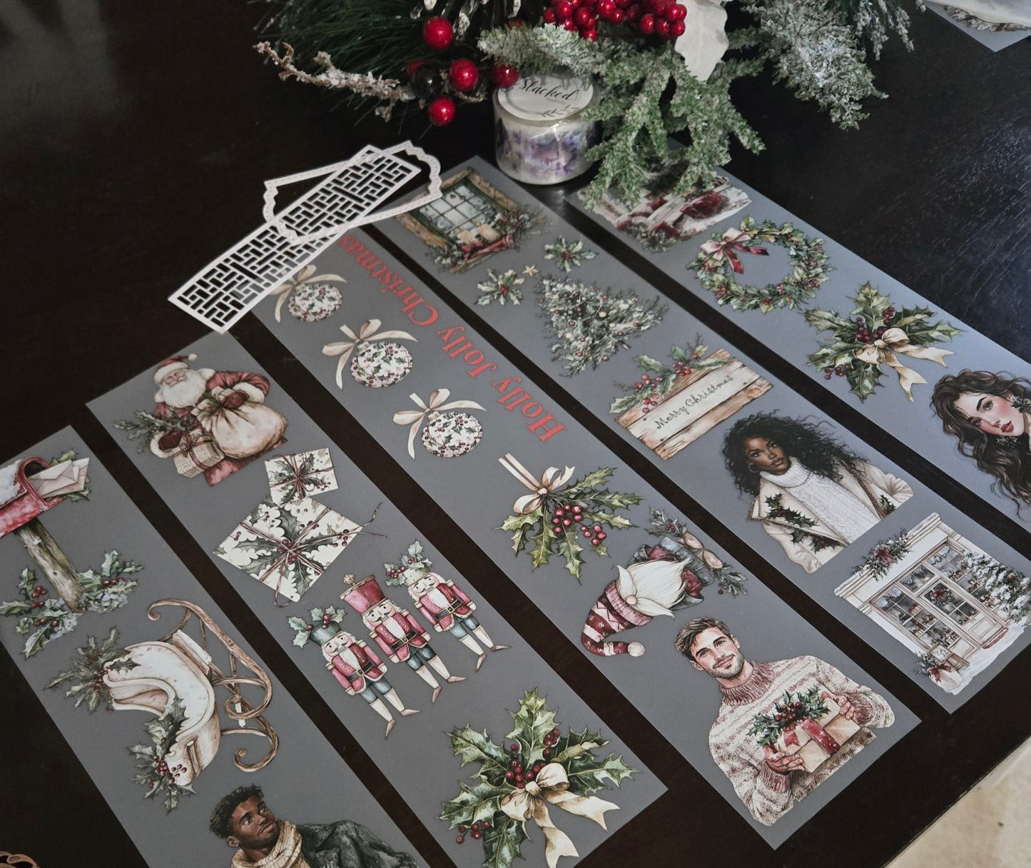 Holly Jolly PET TAPE - 150cm by 7cm - CHRISTMAS LAUNCH
