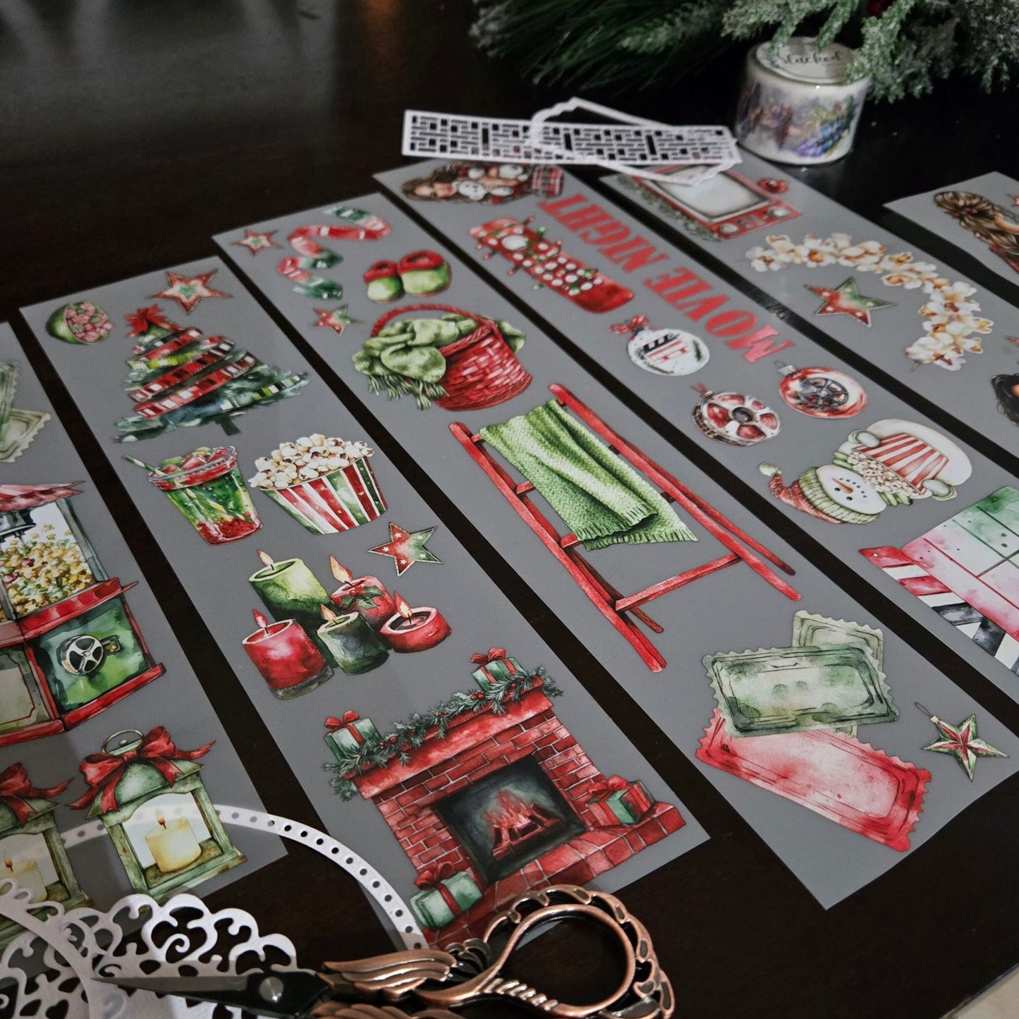Christmas Movie Night Themed PET Tape - 150cm by 7cm - CHRISTMAS LAUNCH