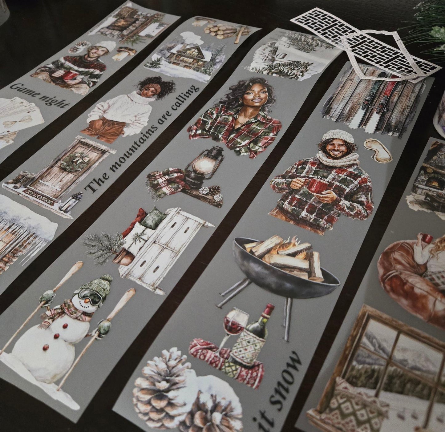 Winter Cabin PET TAPE - 150cm by 7cm - CHRISTMAS LAUNCH