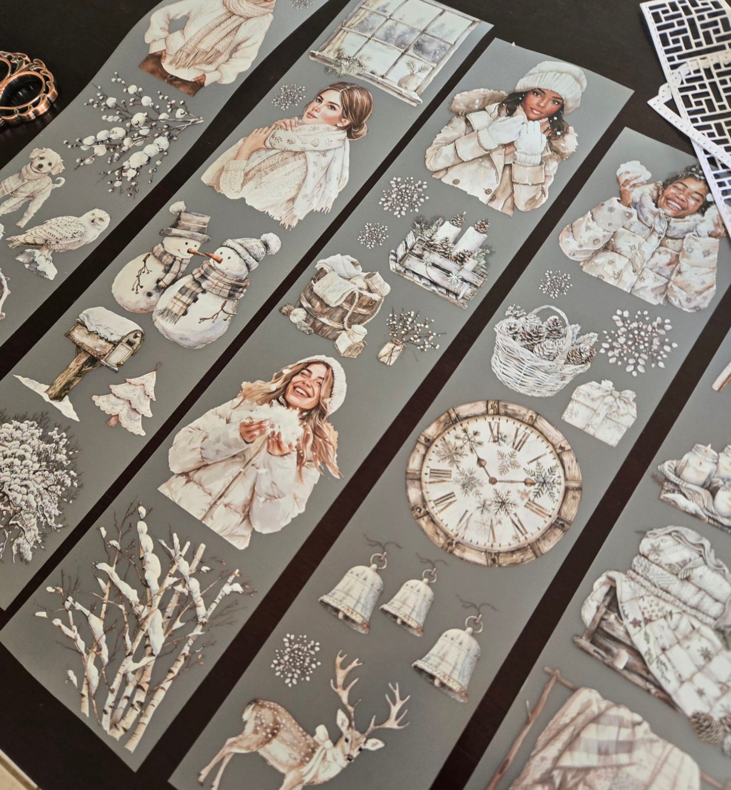 White snowy winter PET TAPE - 150cm by 7cm - CHRISTMAS LAUNCH