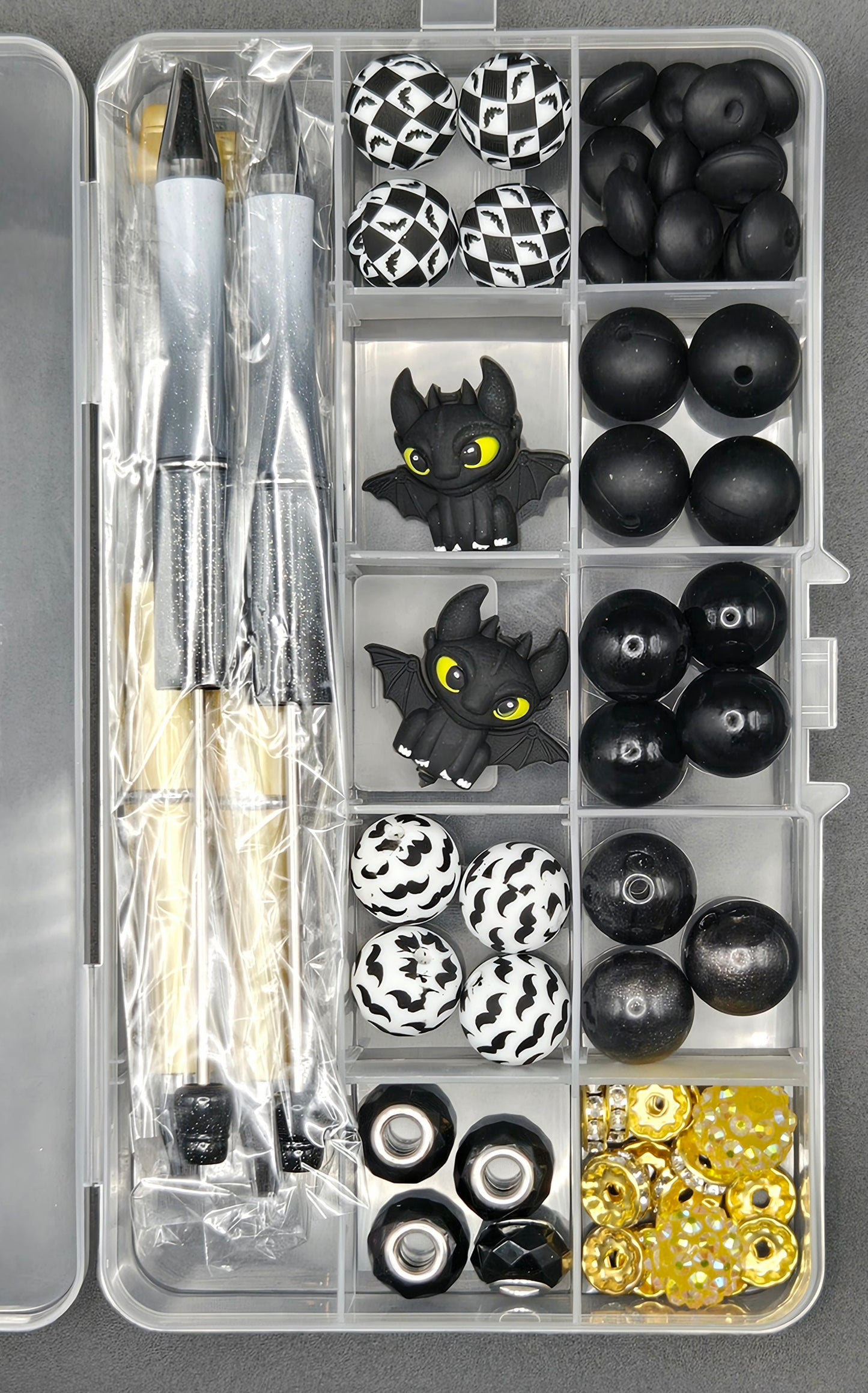 Black toothless pen kit