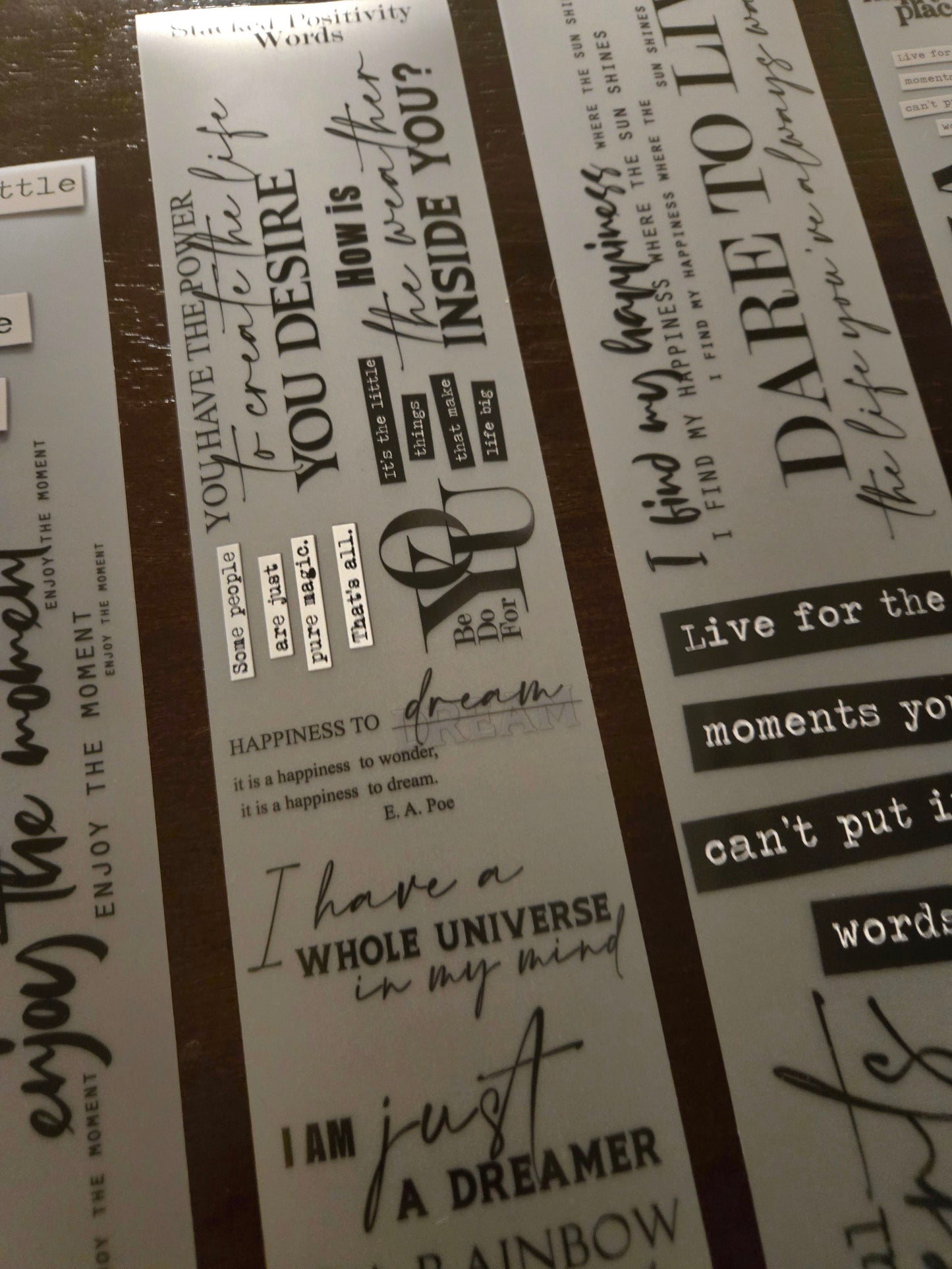 FEBRUARY LAUNCH - WORDS TAPE - 7CM X 150CM