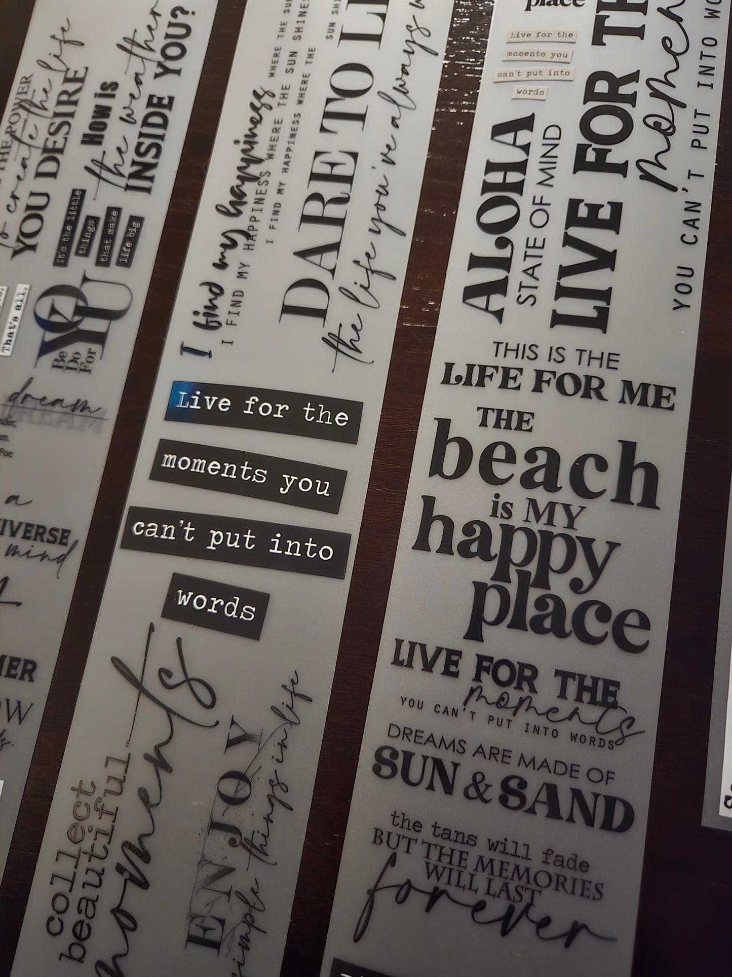 FEBRUARY LAUNCH - WORDS TAPE - 7CM X 150CM