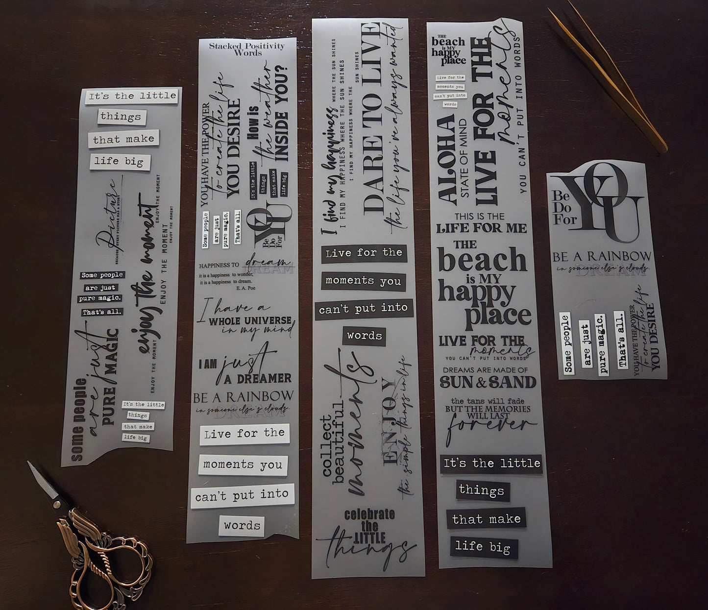 FEBRUARY LAUNCH - WORDS TAPE - 7CM X 150CM
