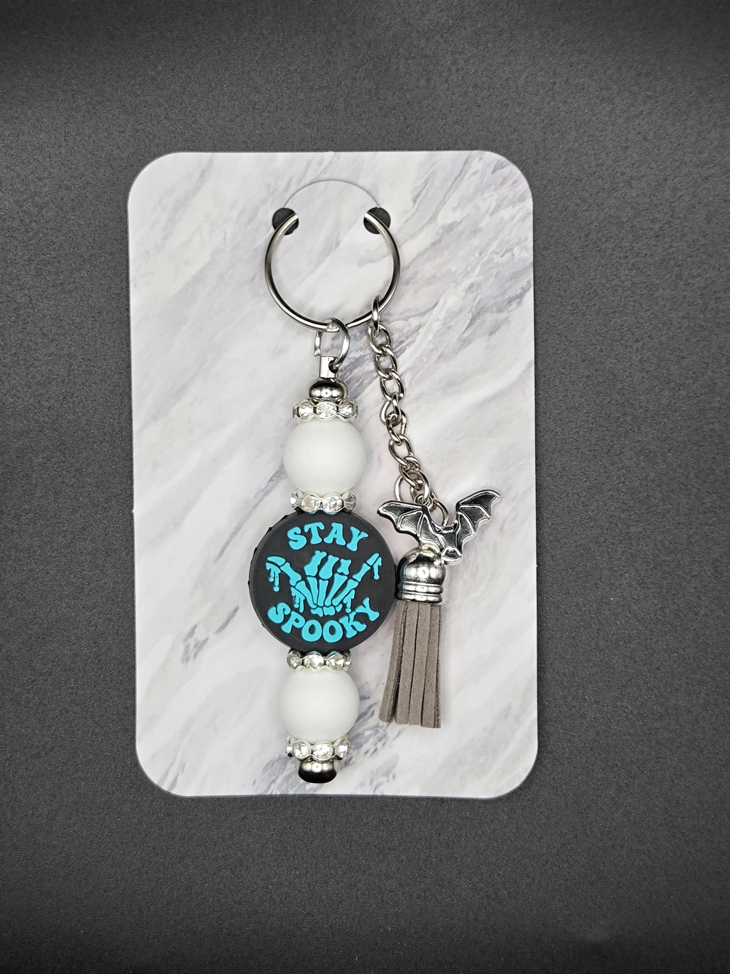 Stay spooky keychain