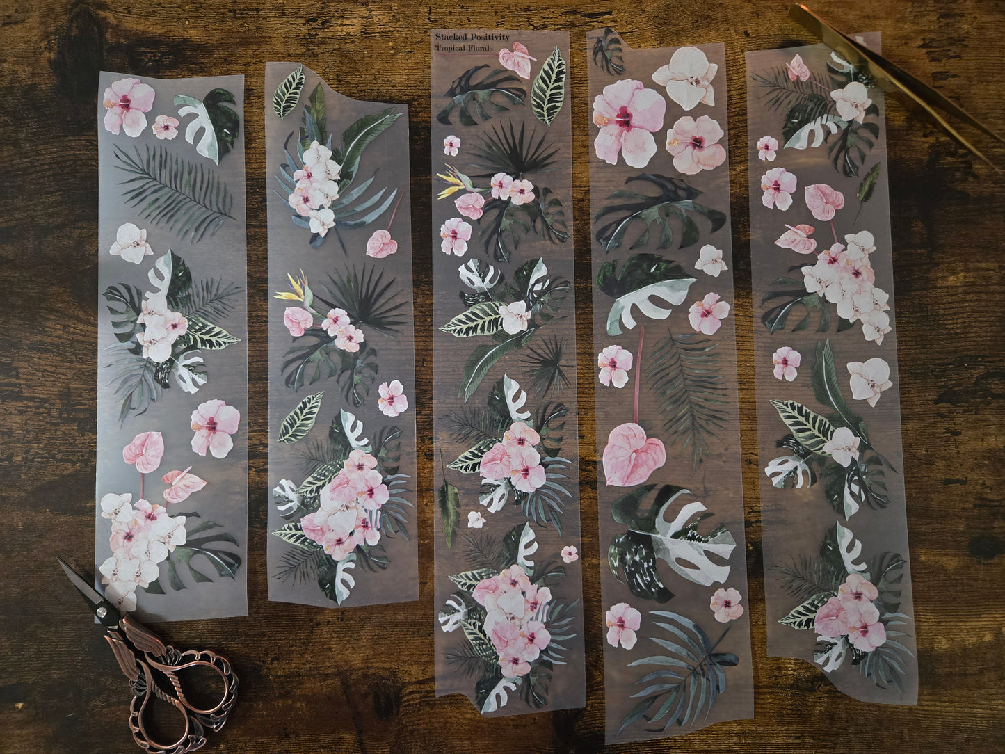 TROPICAL FLORALS - 7CM X 150CM - APRIL LAUNCH