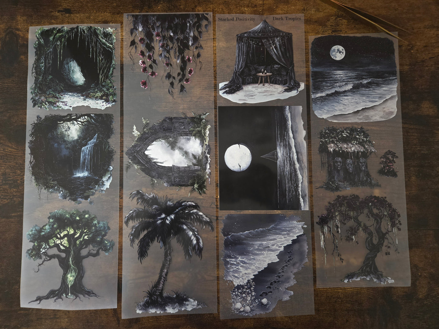 GIANT DARK TROPICS - 12CM X 150CM