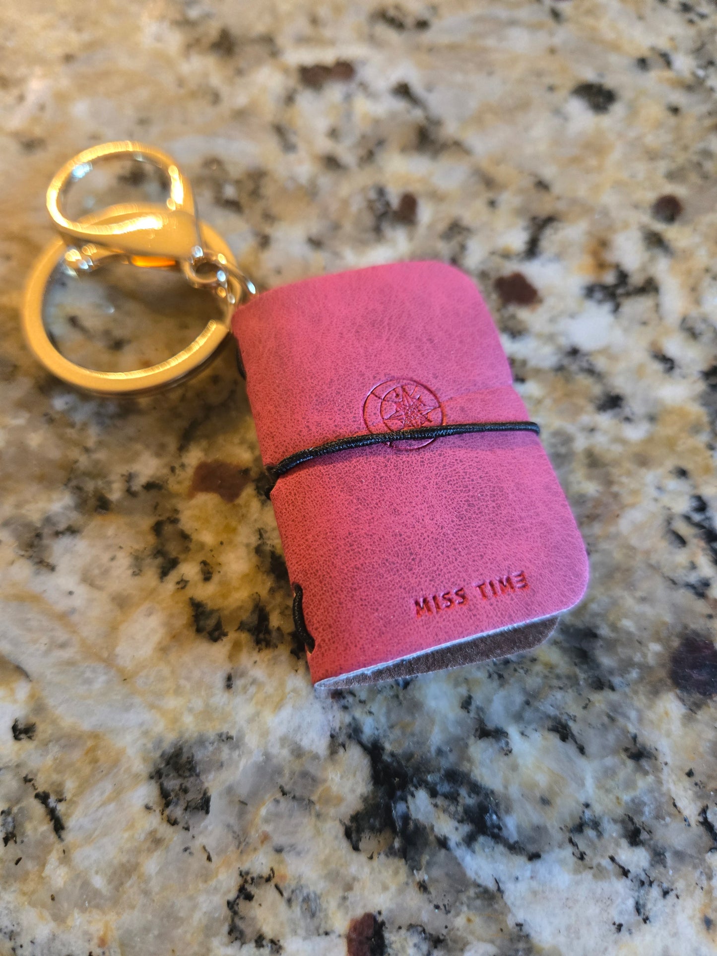 RED CELEST MICRO JOURNAL KEYCHAIN