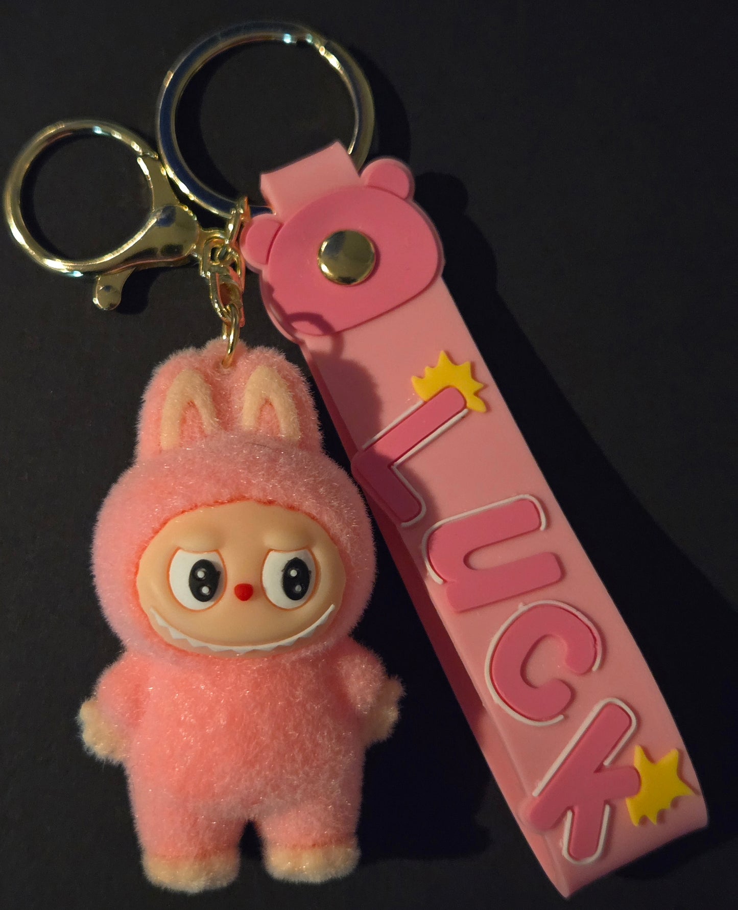 LaBuBu (Pink) character key chain