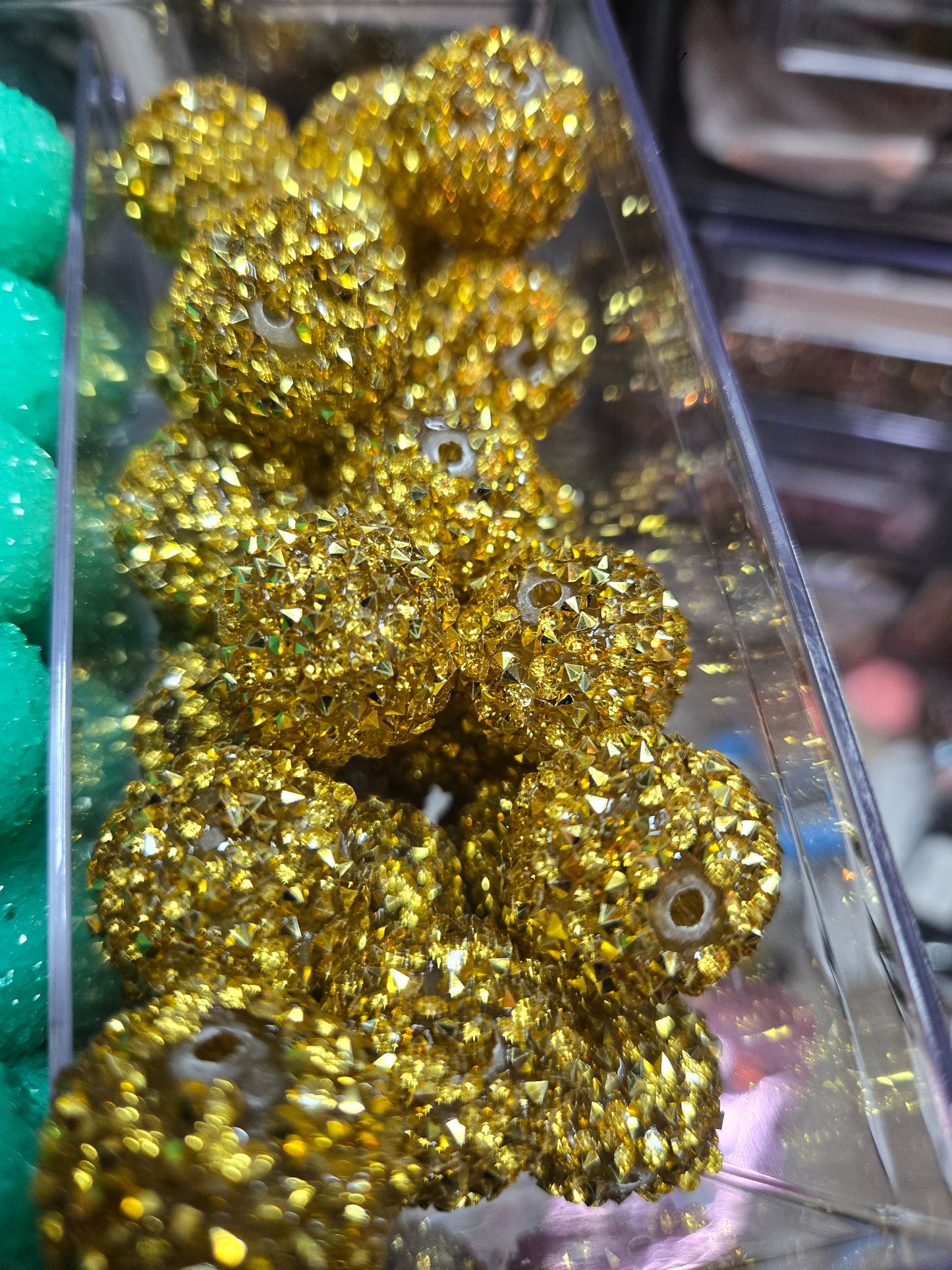 GOLD 20MM SUGAR BEAD