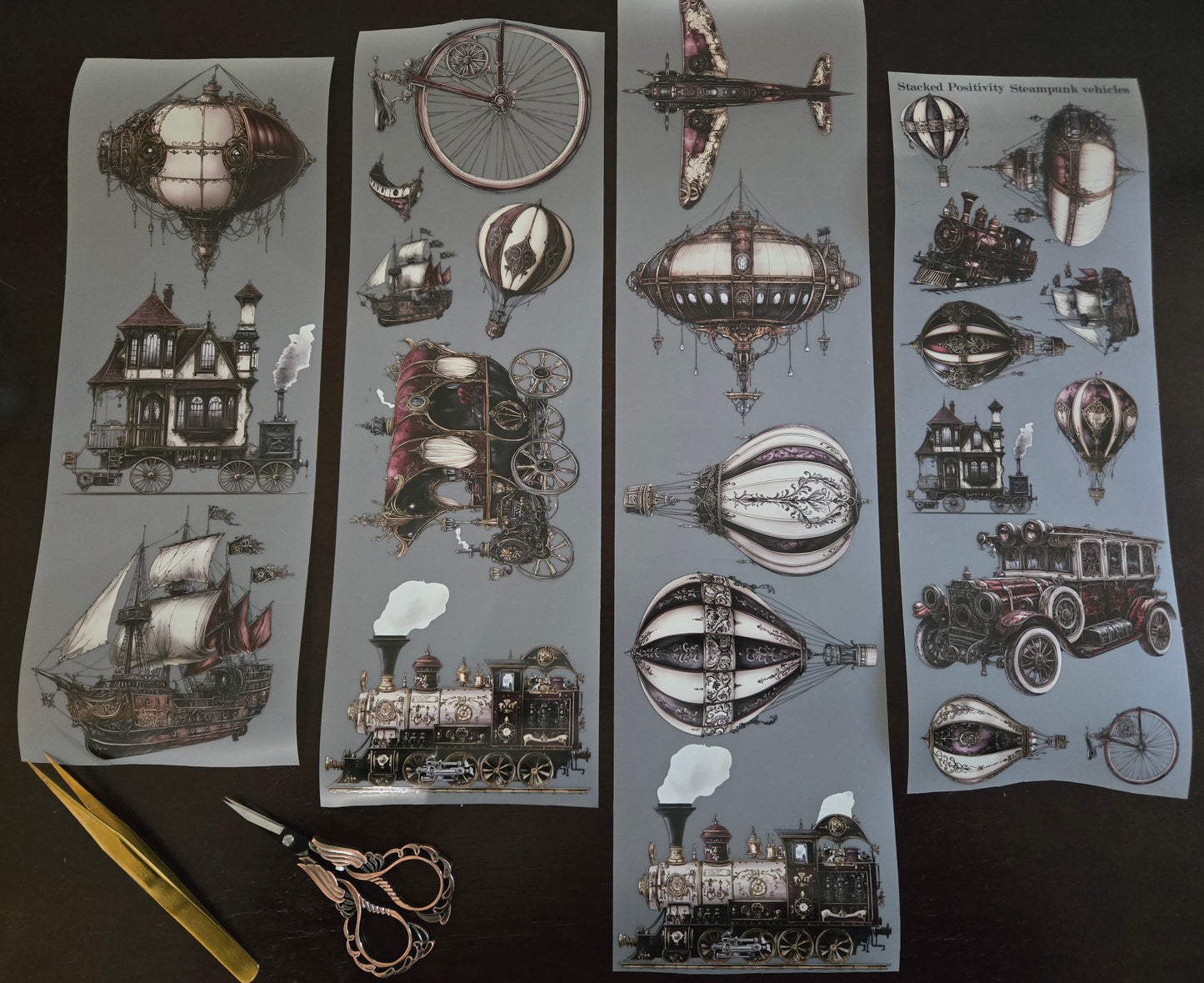 GIANT STEAMPUNK VEHICLES - 12CM X 150CM - JANUARY LAUNCH