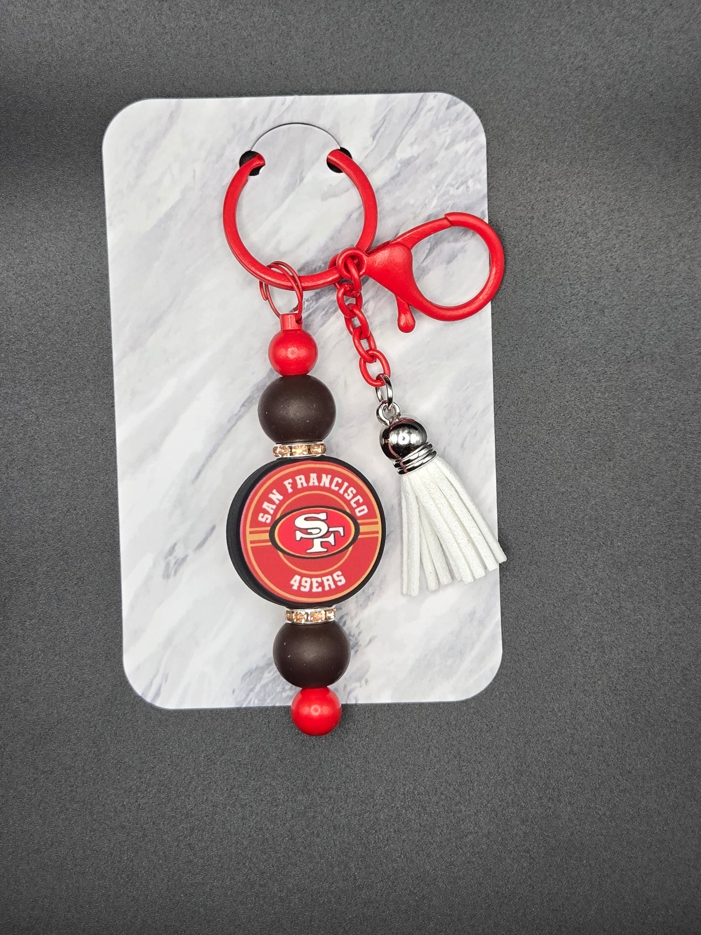 SF 49ers keychain