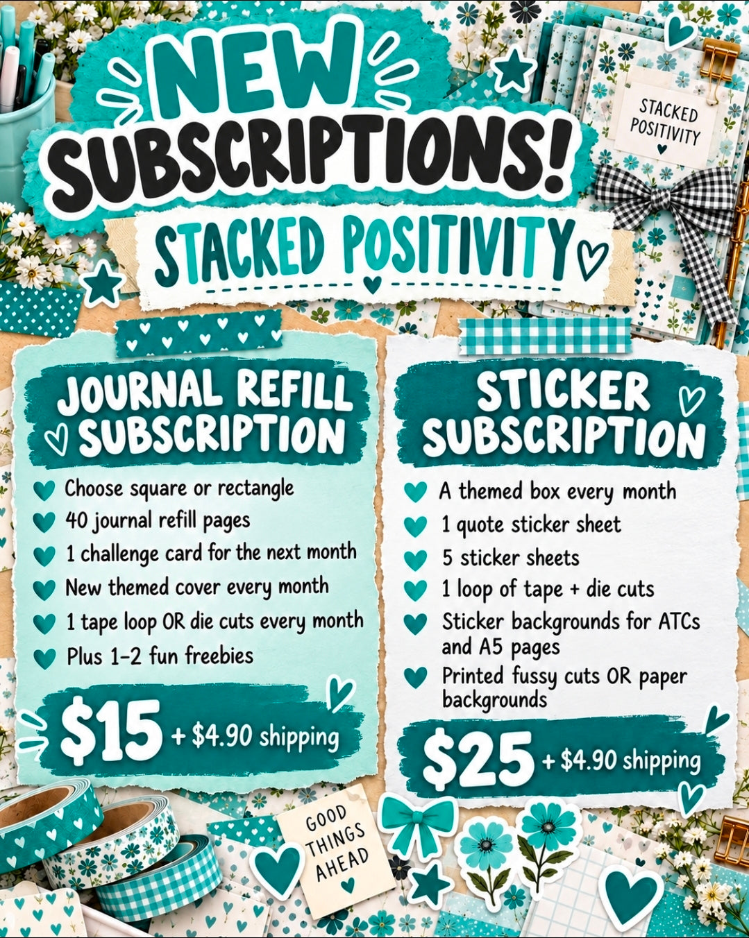 PRIORITY SIGN UP STICKER DUBSCRIPTION BOX -Novembers box - FAIRY/ENCHANTED GARDEN THEMED