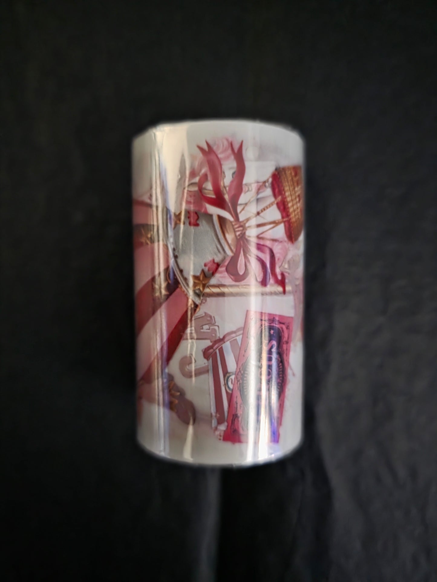 Pink Vintage Circus 7cm (2 loop roll)
