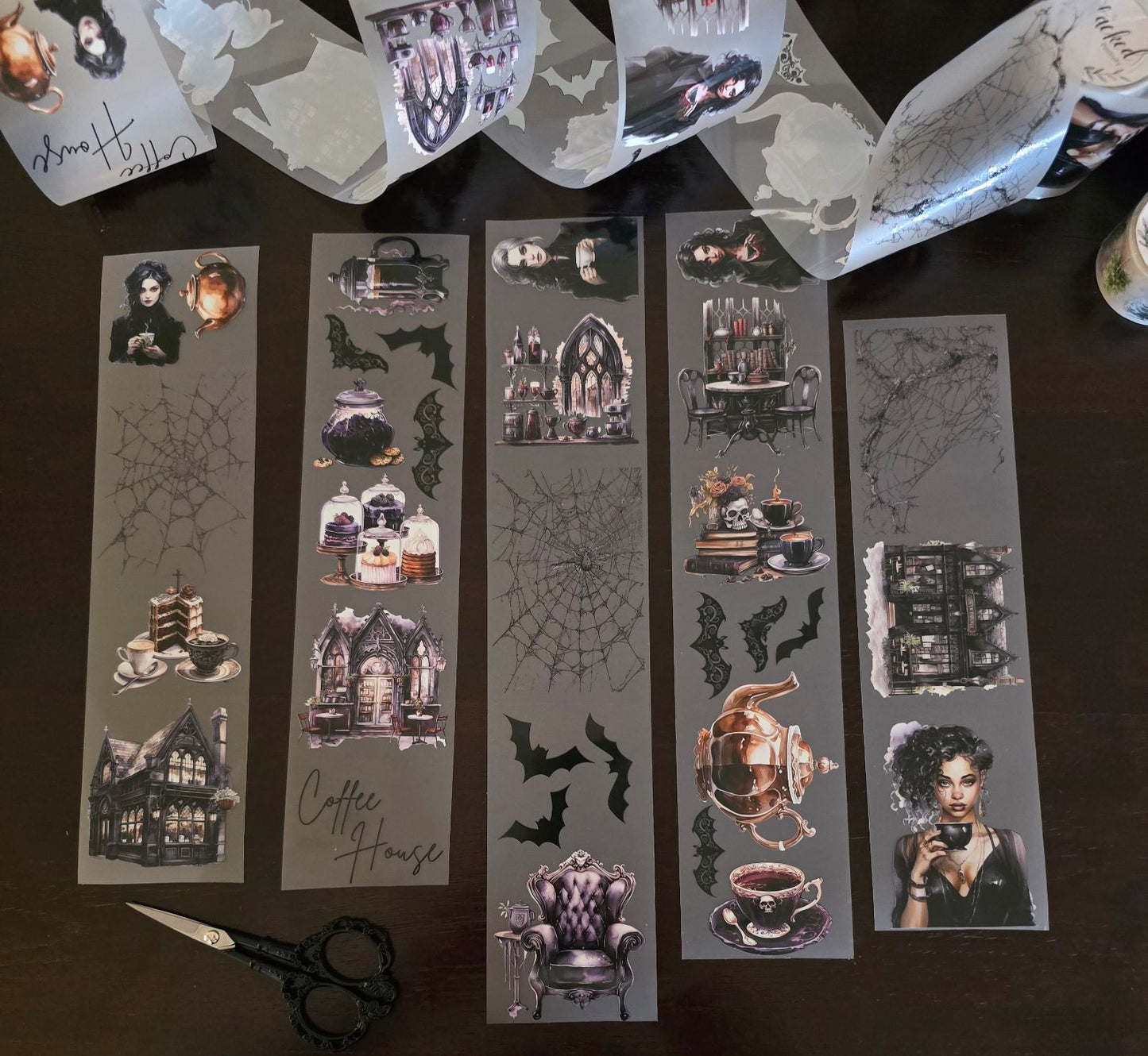 Gothic Coffee PET TAPE - HALLOWEEN COLLECTION - 150cm x 7cm