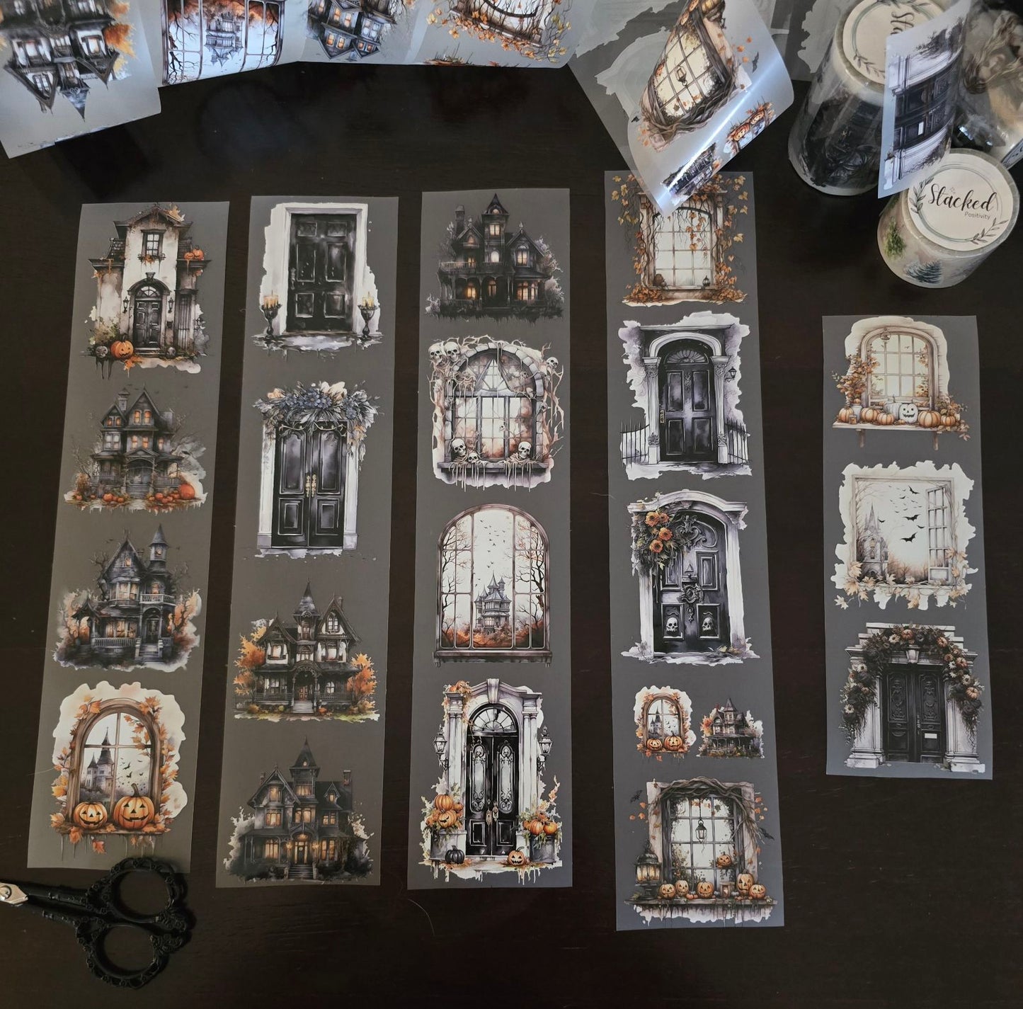 Halloween Doors and Windows PET TAPE - HALLOWEEN COLLECTION - 150cm x 7cm