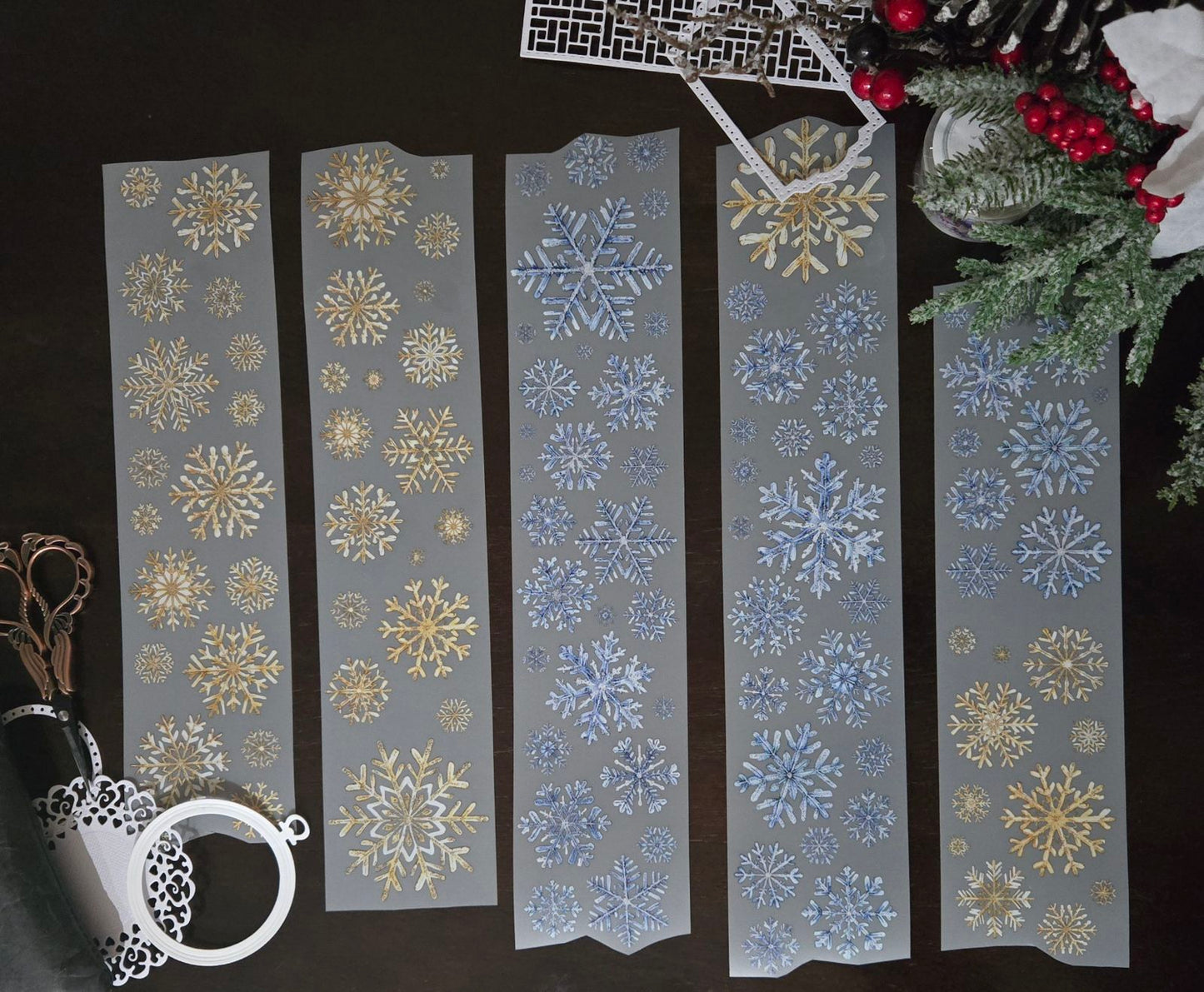 Snowflake PET TAPE - 150cm by 7cm - CHRISTMAS LAUNCH