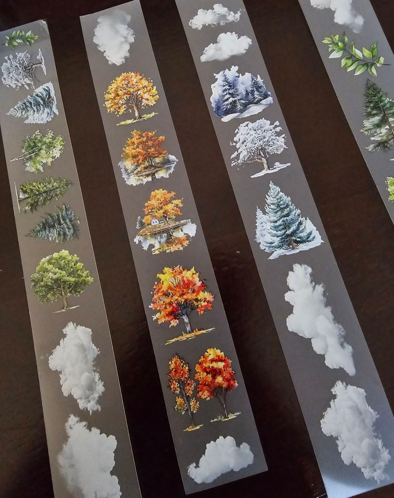 MINI TREE AND CLOUDS TAPE - HALLOWEEN COLLECTION - 3cm x 100cm loops