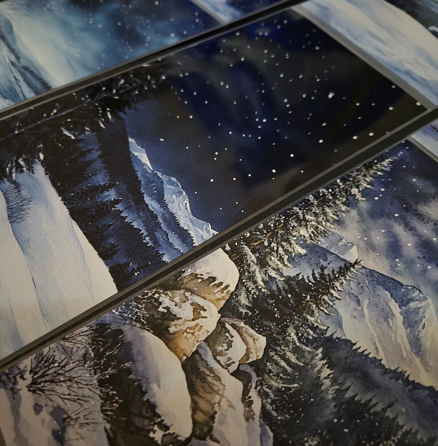 Giant Stary Winter Landscape 12cm