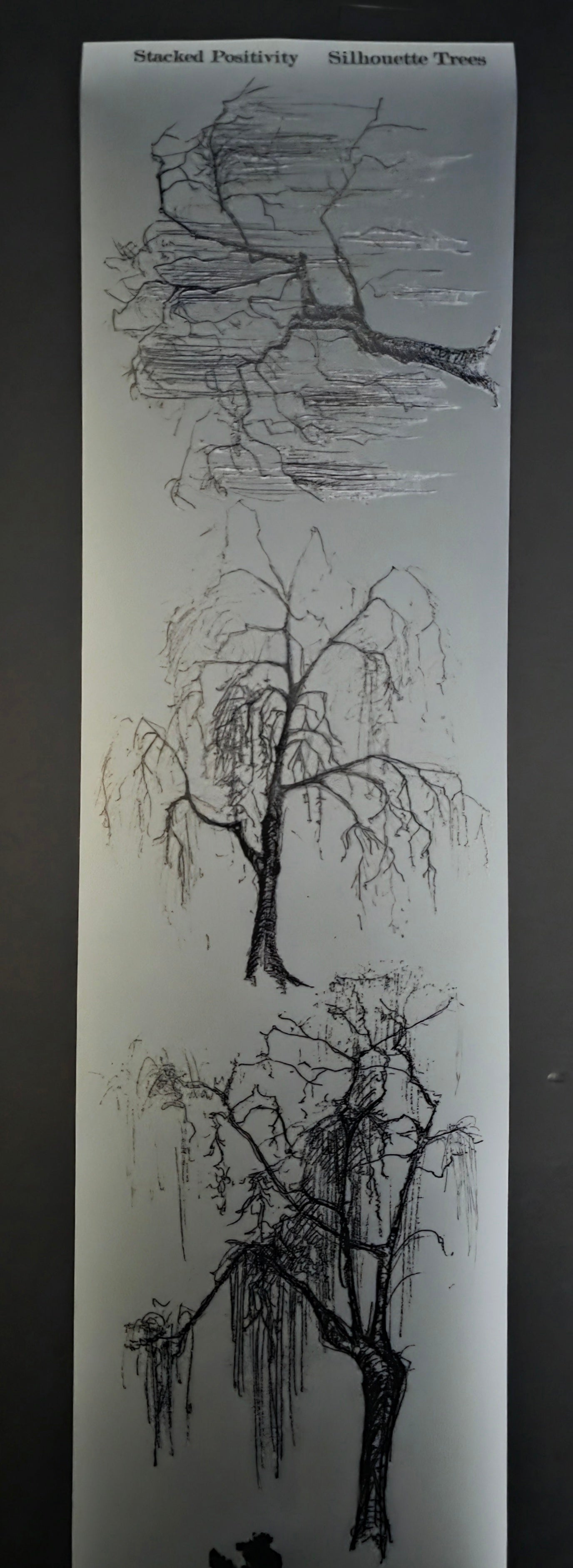 Giant Silhouette Trees 12cm
