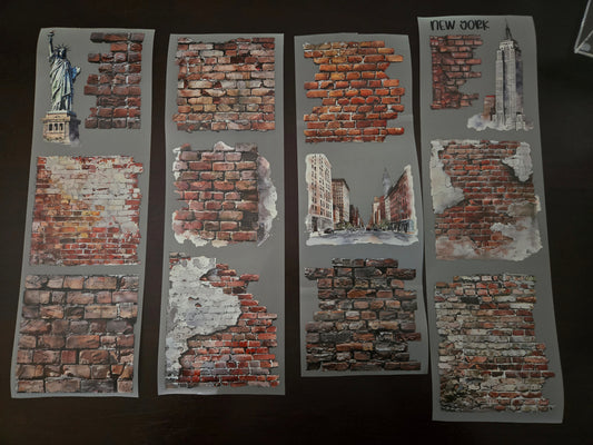 BRICK WALL - RESTOCKED - 12CM X 150CM