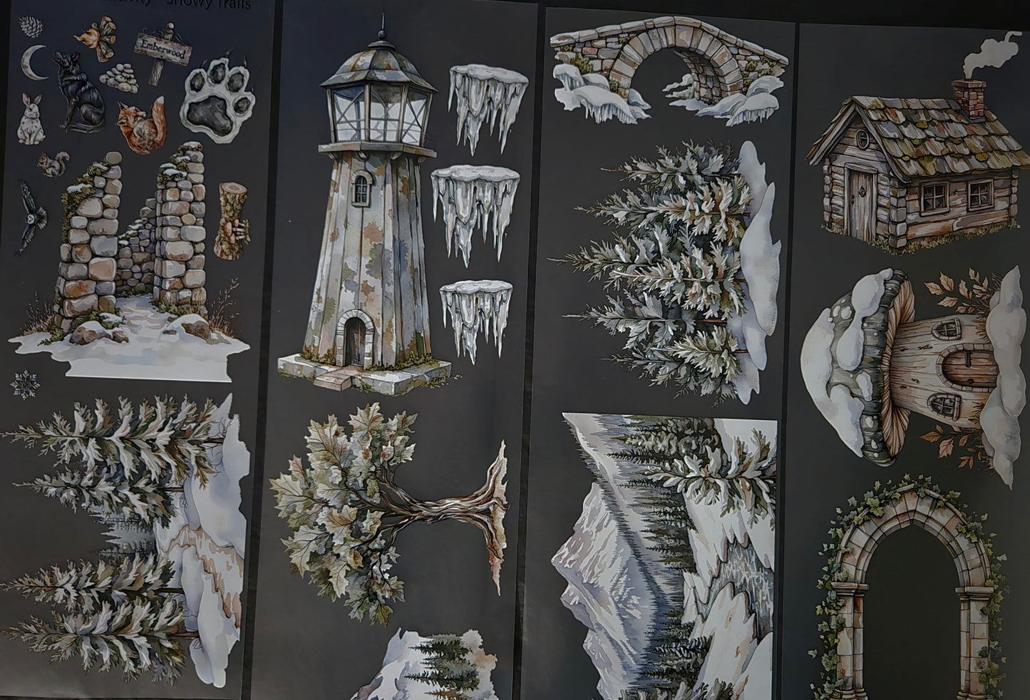 Giant Snowy Trails 12cm