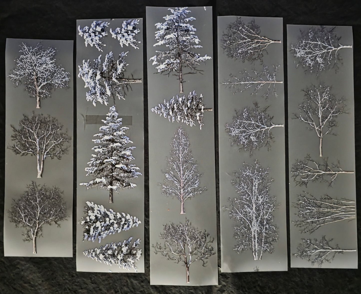 Smaller Winter Trees 7mm