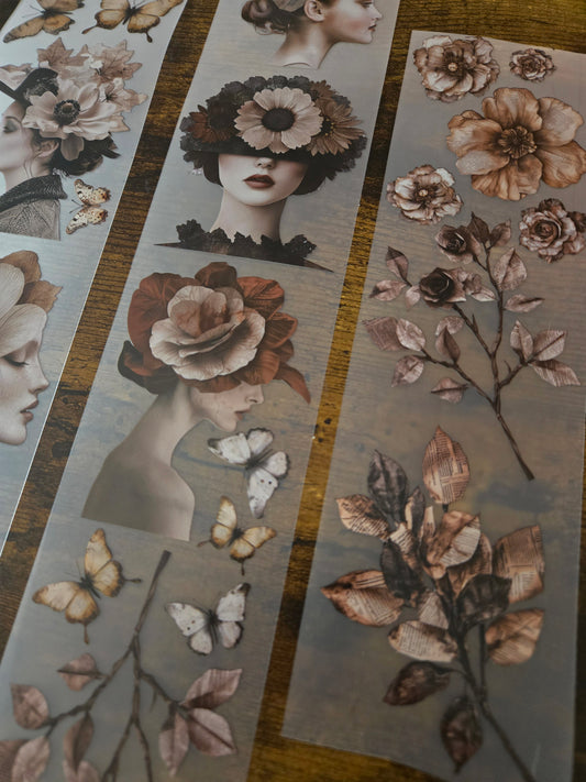 GRUNGY BLOOMS - 7CM X 150CM - APRIL LAUNCH