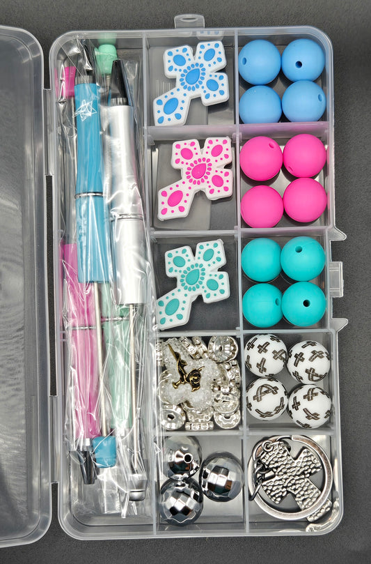 Colorful cross pen kit and keychain
