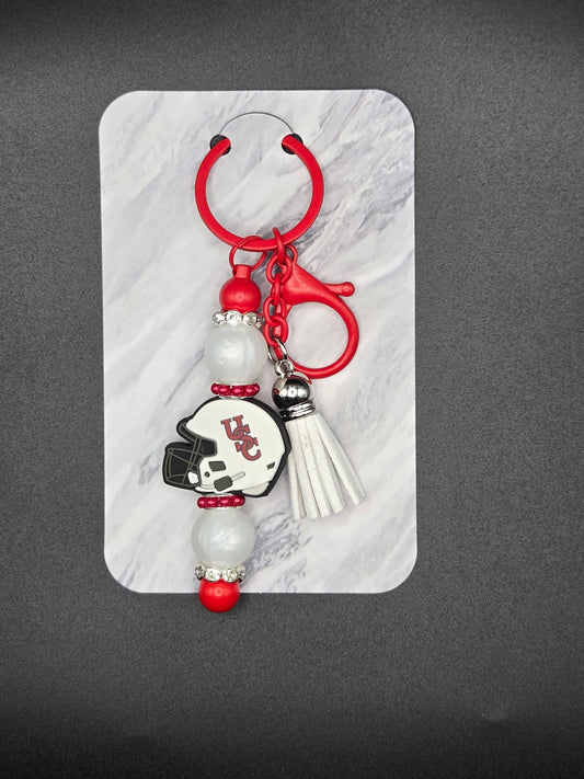 USC helmet keychain