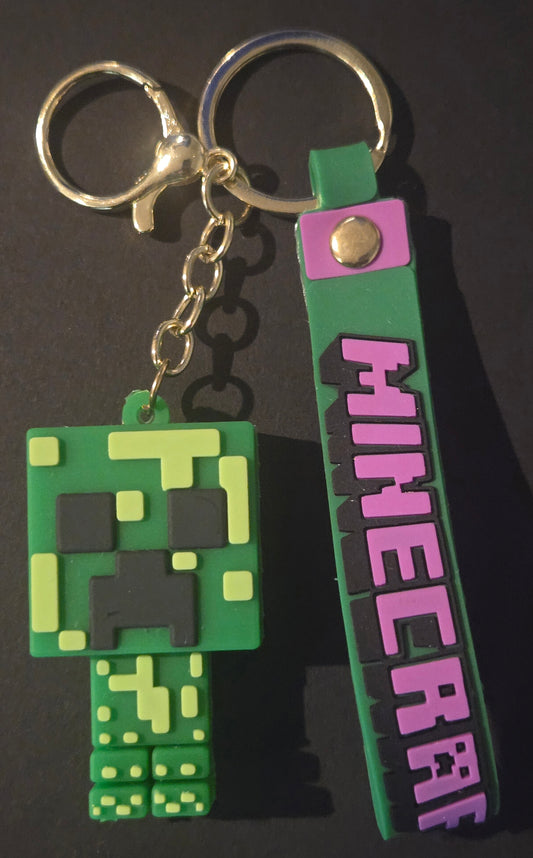 Minecraft Creeper character key chain
