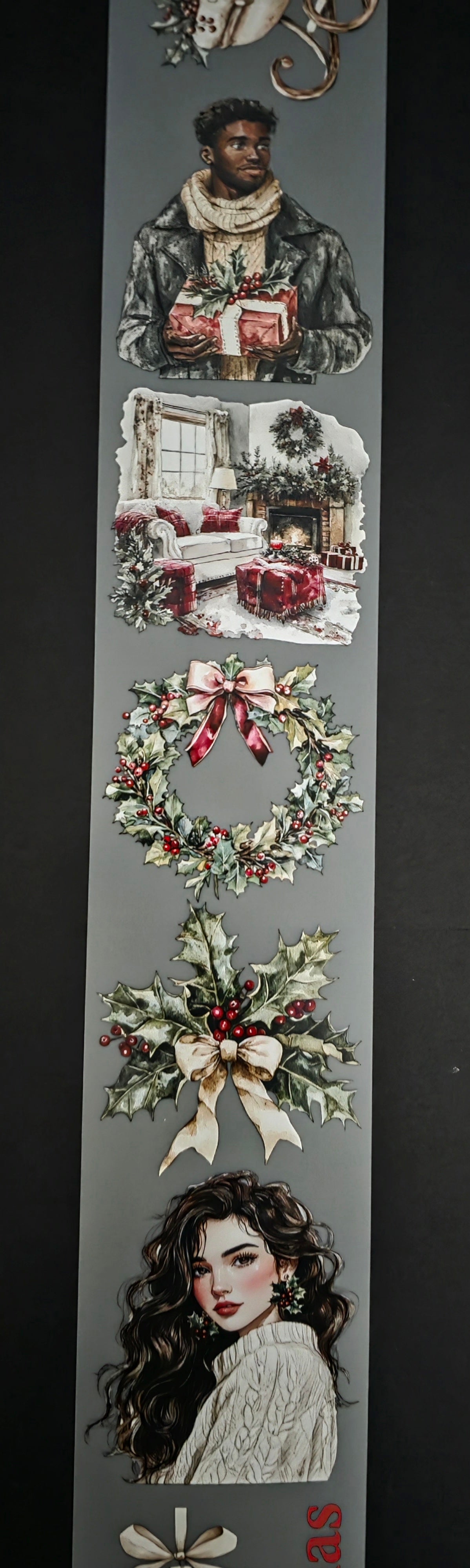 Holly Jolly Christmas 7cm