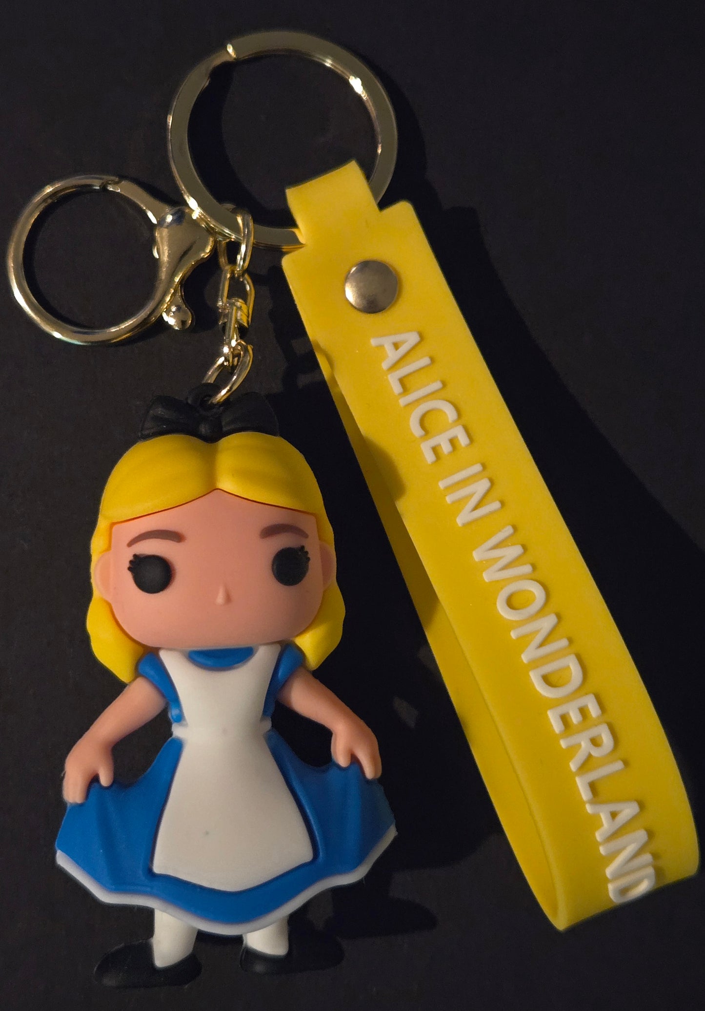Alice in Wonderland character key chain