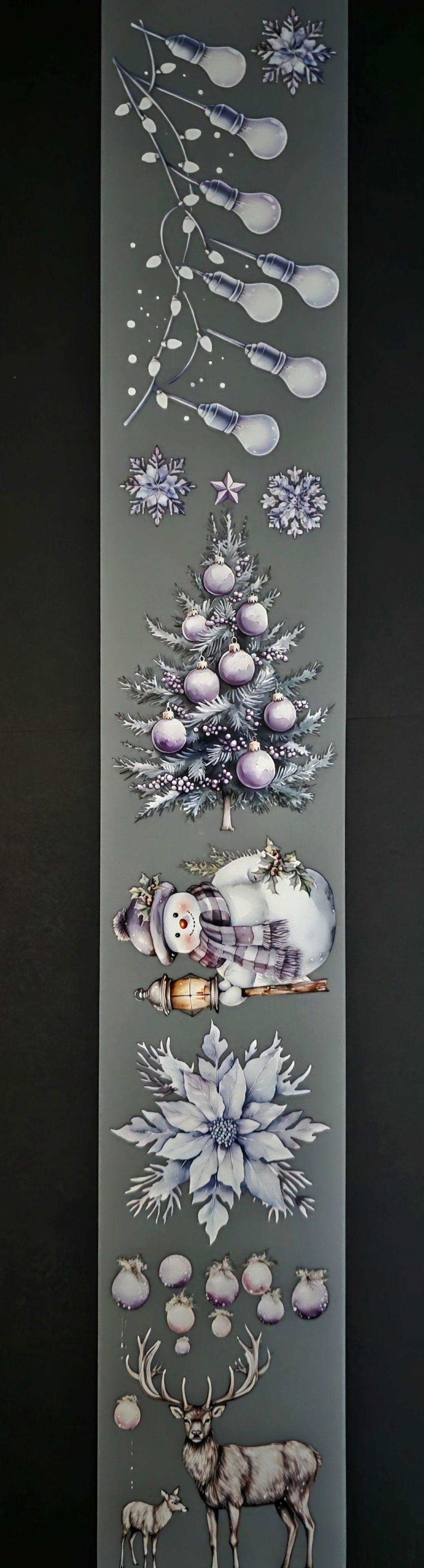 Purple Christmas 7cm