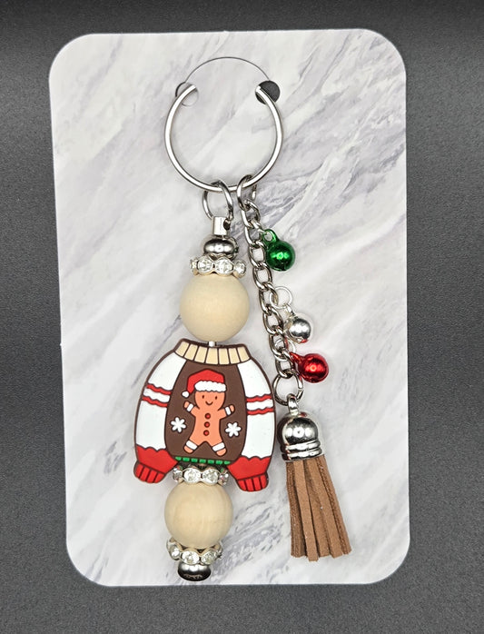 CHRISTMAS SWEATER KEYCHAIN