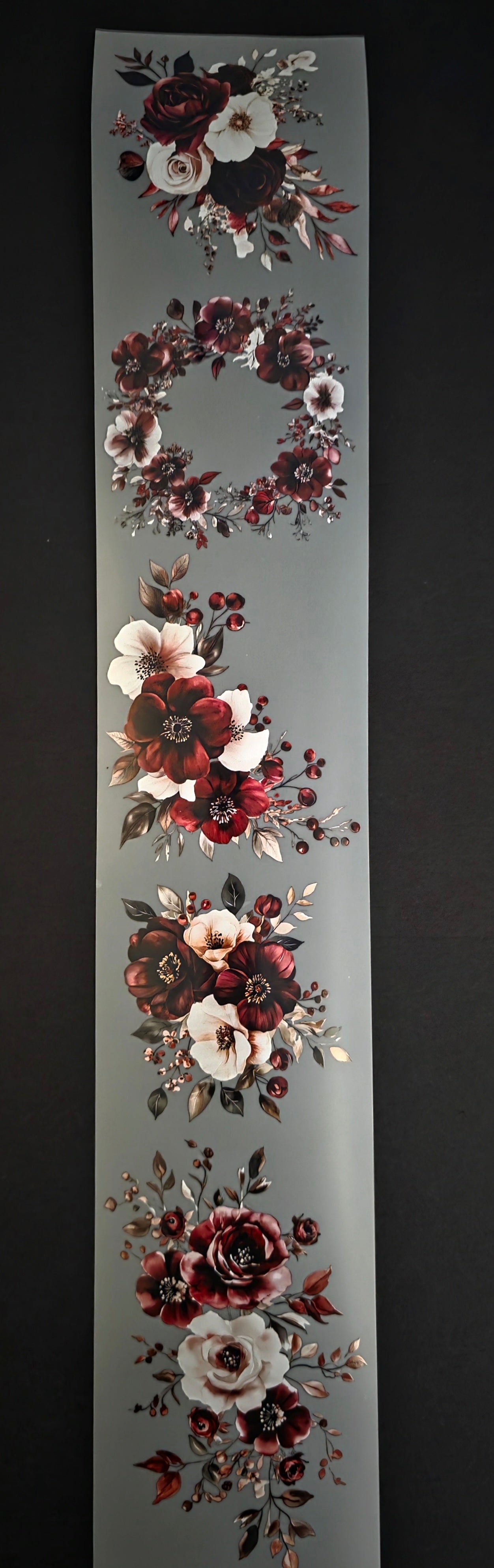 Burgundy Flowers 7cm