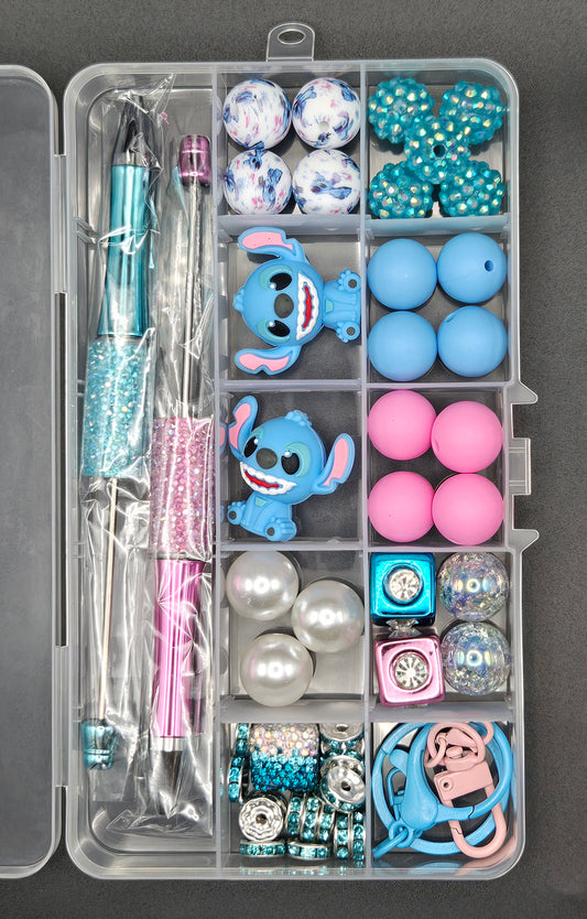 Blue guy pen and keychain kit