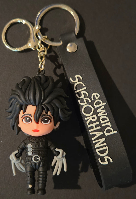 Edward Scissorhands character key chain