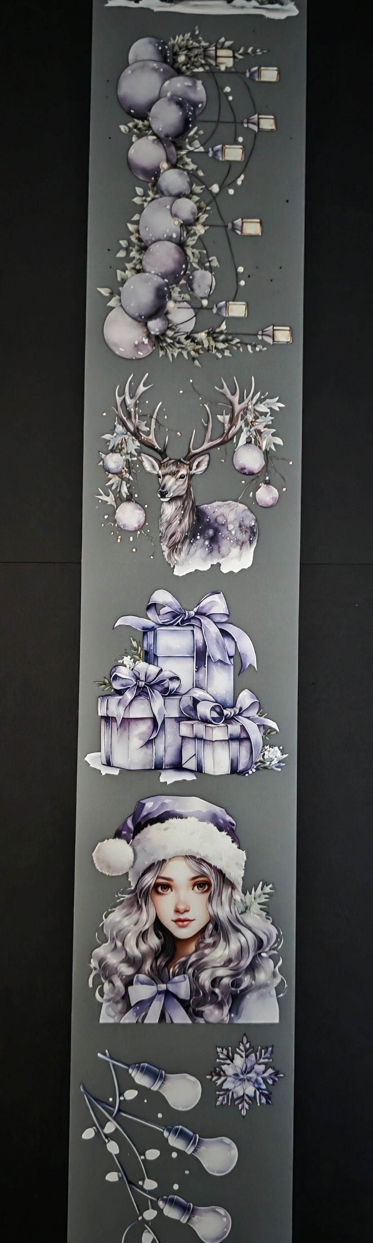Purple Christmas 7cm
