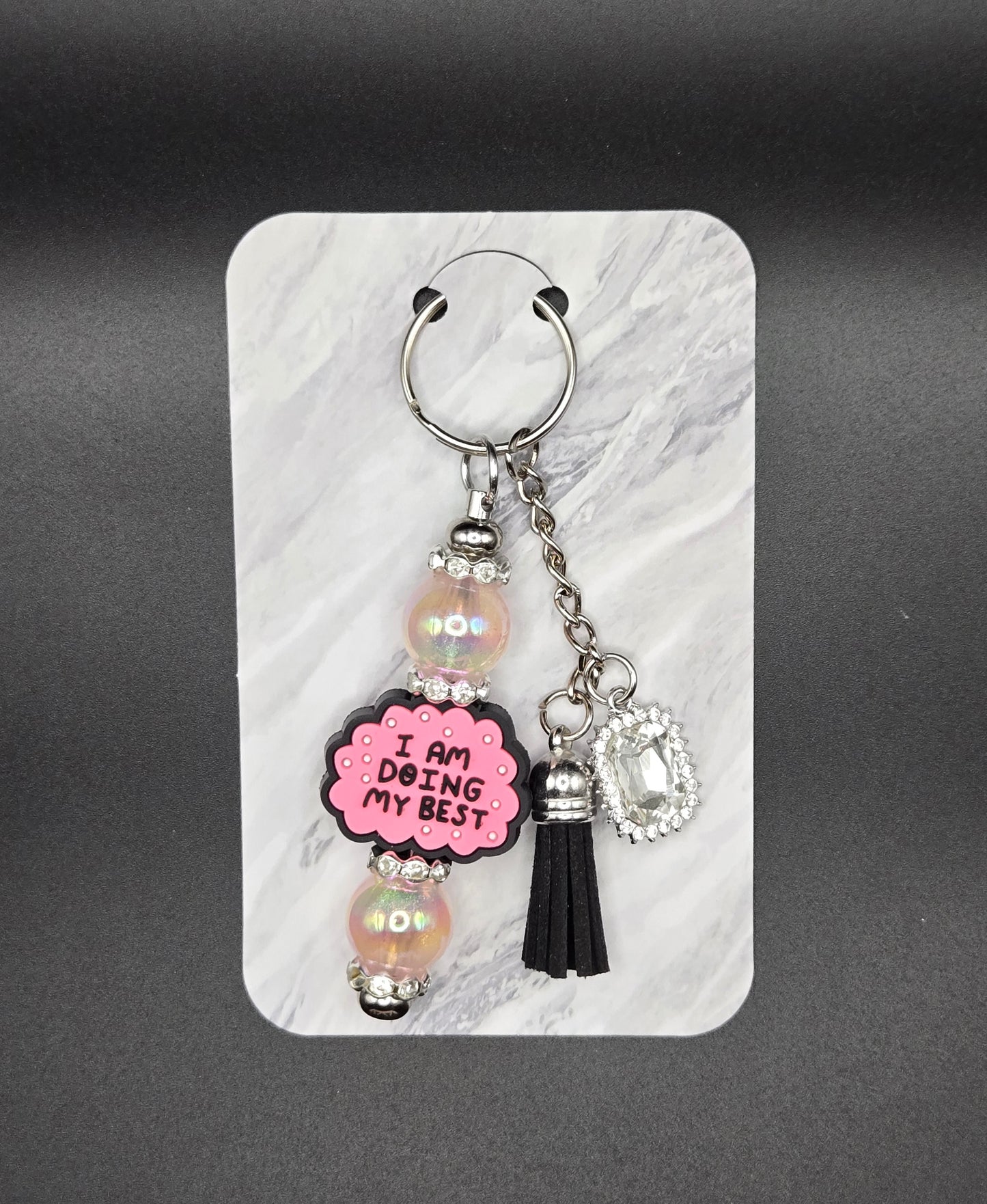 "Doing my best" keychain