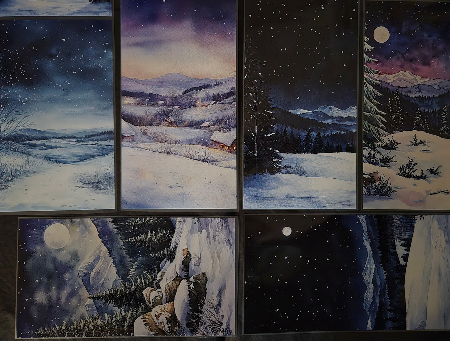 Giant Stary Winter Landscape 12cm