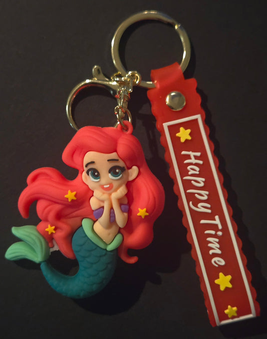 Little Mermaid Ariel character key chain