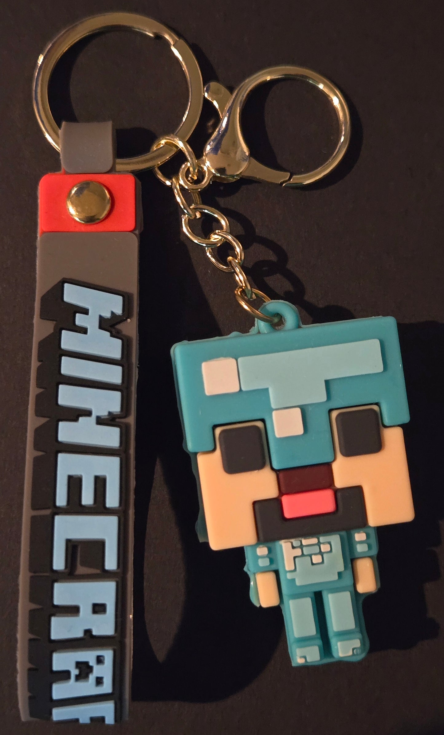 Minecraft Steve character key chain