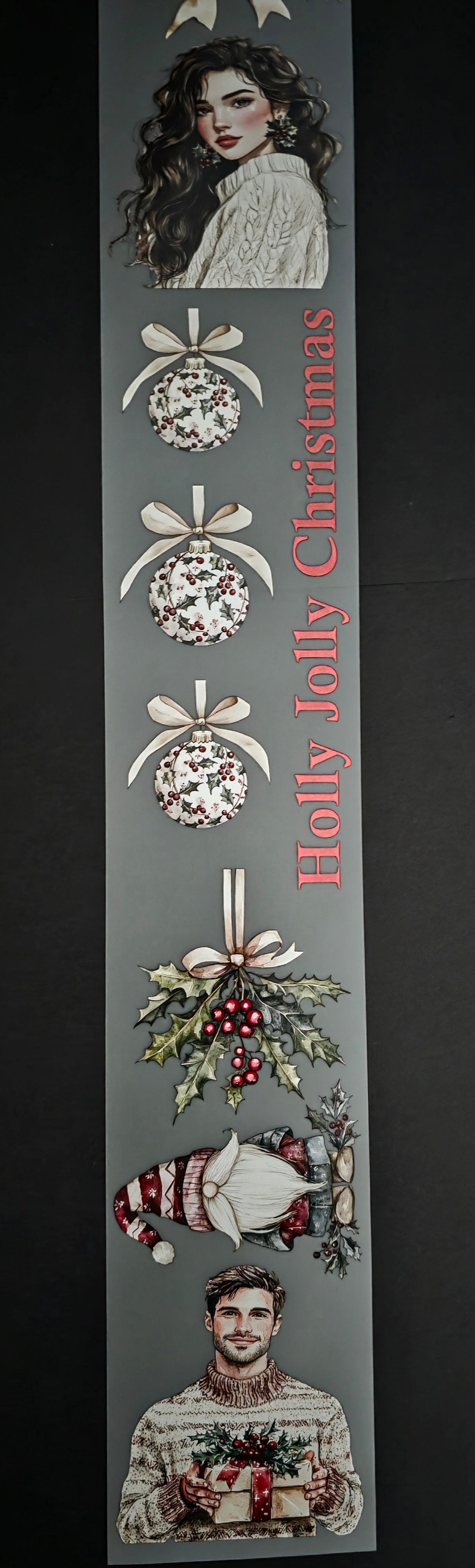 Holly Jolly Christmas 7cm