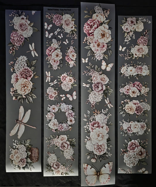 Dusty Pink Floral 7mm