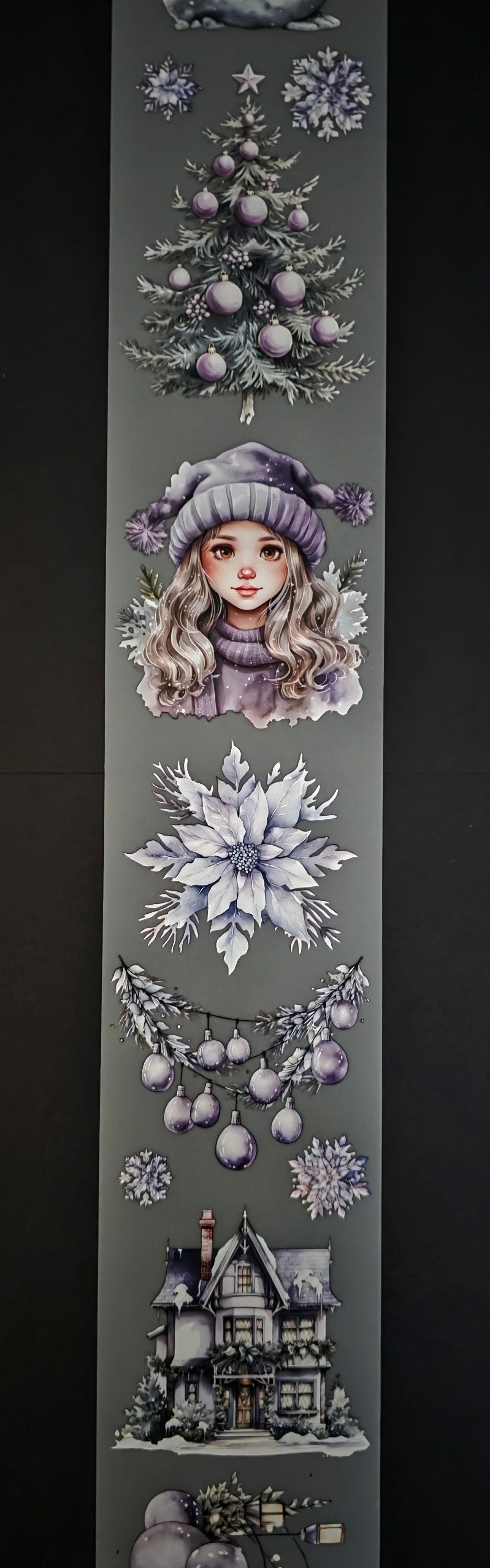 Purple Christmas 7cm