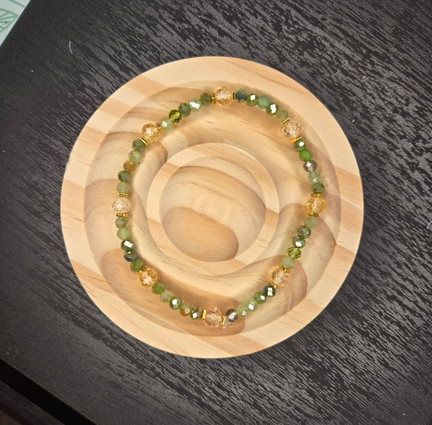 "Is it autumn" beaded bracelet set - one of its kind