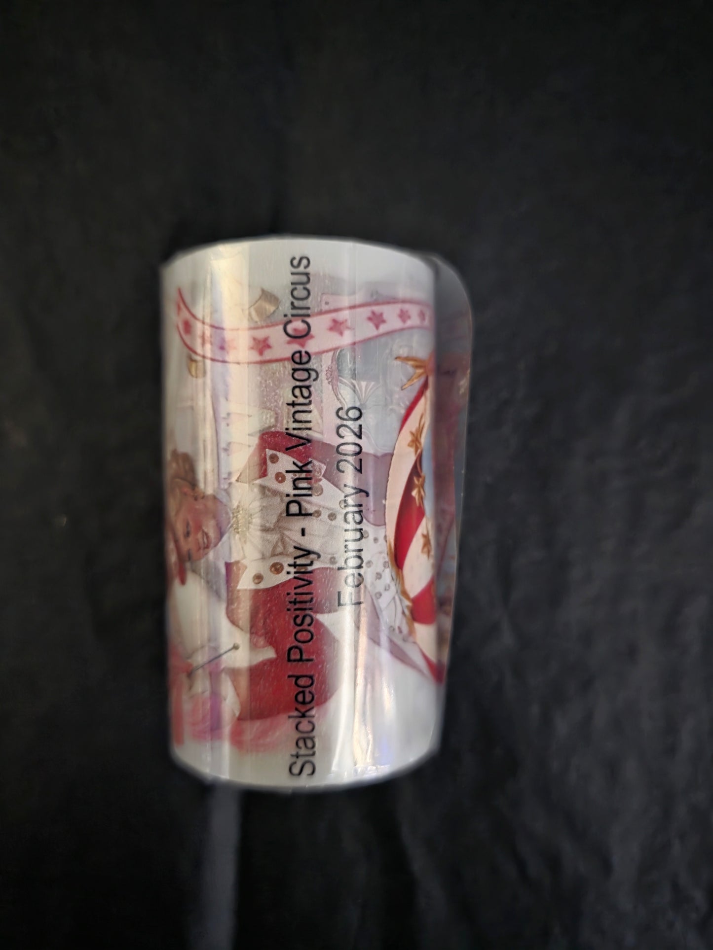 Pink Vintage Circus 7cm (2 loop roll)